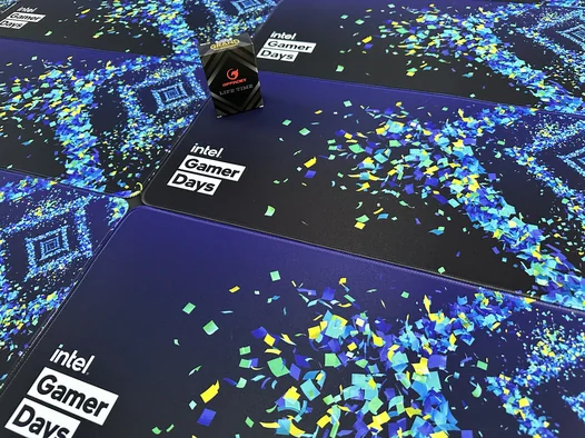 intel mousepad produced by giffindex thailand