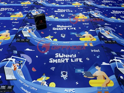 intel mousepad made by giffindex thailand