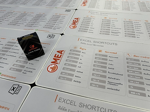 mea thai packaging mousepad produced by giffindex thailand