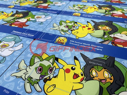 pokemon playmat produced by giffindex thailand