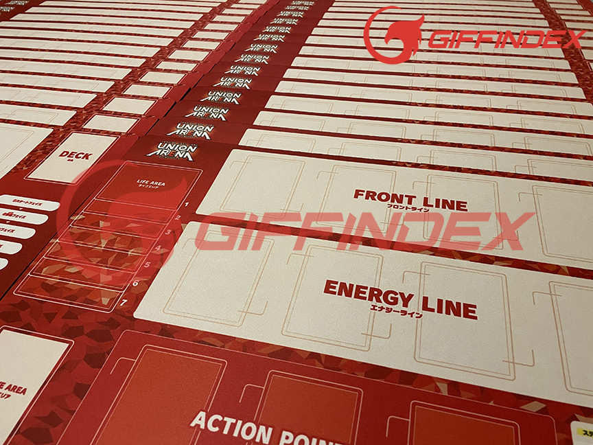 union arena card game playmat manufacturer